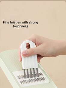 2pcs Multi-Purpose Cleaning Brush Set, Suitable For Scrubbing Dust, Stains, Keyboards, Crevices, Cups, And Other Kitchen Utensils. Lightweight And Easy To Use.