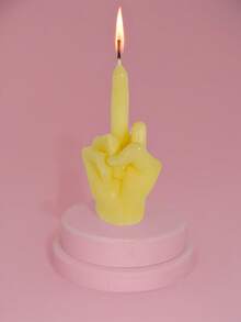 1pc Rude Gesture Scented Candle, Creative Funny Scented Candle, Home Decor Scented Candle Gift For New Year, Christmas, Party, Birthday, Wedding - Multicolor - View 12