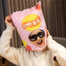 卡通零食、薯片、头套、帽子、拍照道具、卡通头套、表演道具、趣味恶作剧玩具 - 彩色 - 查看 3