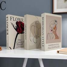 3pcs Luxury Faux Books, Realistic Decorative Books For Home, Office, Bedroom, Hotel, Cafe, Tabletop Decor, Photography Props