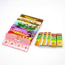 19pcs Rolling Tray Set,10 Packs Mixed Fruit Flavored Rolling Papers,4-Layer Zinc Alloy Grinder,5 Packs Tips,Cigarette Maker And Case,110mm Cigarette Roller,Smoking Stuff,Party Supplies,Gift. Father' S Day Gift. - 彩色 - 查看 5