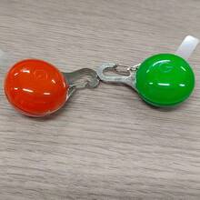 1 pièce/2 pièces Pendentif LED pour animal de compagnie de couleur aléatoire, collier de chien étanche avec lumière, convient pour la promenade en extérieur, balise lumineuse pour collier de chien, pile incluse - Multicolore - Voir 10