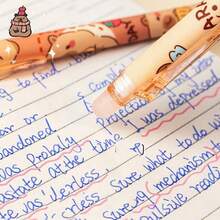 1 peça/3 peças/6 peças Caneta Neutra Apagável Exquisita e Fofa de Capivara em Desenho Animado, Padrão Aleatório, Caneta Presente de Escritório e Aprendizagem, Pequenos Prêmios para Estudantes, Papelaria, Ponta de Caneta ST Suave e de Secagem Rápida, Caneta Neutra Apagável, Adequada para Educação Pais-Filhos, Adequada para Escolas Masculinas e Femininas, Estudantes, Papelaria, Pintura, Salas de Aula de Professores, Suprimentos de Aprendizagem, Aniversários, Feriados, Presentes de Festa