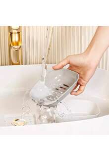 2/1pc Multi-Functional Double Layer Soap Dish - PP Plastic Soap Holder With Hollow Out & Anti-Slip Bottom, Residue-Free Quick-Dry Design, Fits 99% Soap Sizes, Perfect Storage Rack For Bathroom Vanity, Sink, Shower & Toilet, Lightweight Durable Bathroom Organizer For Daily Use - Multicolor - View 6