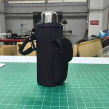 Saddle Water Bottle Holder With Pocket, Saddlebags For Horses With Adjustable Strap, Horse Riding Accessory, Easy To Attach, Black 10 X 4 X 4 Inch