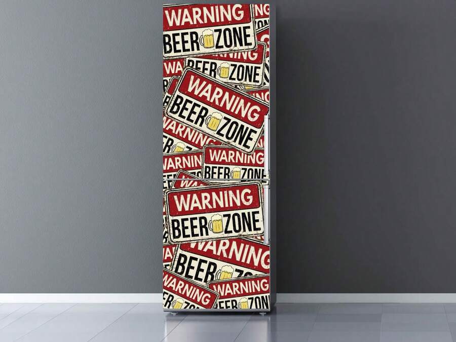 Oedim Frigorifero Vinile Avvertenza Zona Birra varie misure tra cui scegliere - 1PC - Visualizzare 1