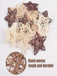 Relleno de jarrón de estrella de ratán natural, artesanía de árbol, decoración para masticar de ave doméstica, decoración de mesa para fiestas y bodas, decoración del hogar, accesorio colgante DIY, mejor regalo, decoración colgante del hogar, ramitas, boda de jardín, decoración de mesa de café, manualidades DIY, regalo del Día de San Valentín - Multicolor - Ver 8