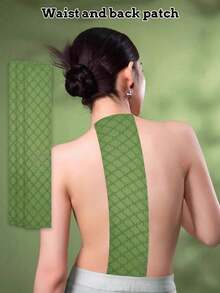 Cerotti per moxibustione, cerotti per moxibustione per schiena e vita, realizzati in tessuto non tessuto elastico, extra lunghi e larghi per il riscaldamento della schiena, adatti per il lavoro prolungato e l'esercizio fisico, fornendo comfort e calore. - Toppa posteriore - Visualizzare 1