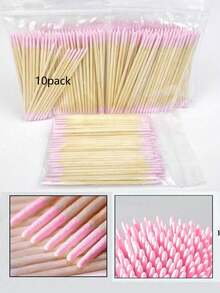 约100支/包 双头卸甲棒，小型尖头双头眉妆卸妆工具，1/2/3/4/5/10/20支/包（包装） - 粉色 - 查看 13