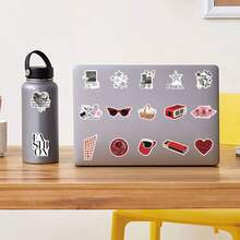 100pcs Y2K Aesthetic Stickers, Including Downtown Style, Black & White Style, Retro Style, Graffiti Style, Made Of Waterproof Vinyl Material, Suitable For Water Bottles, Laptops, Phones, Skateboards, Scrapbooks, Diaries, Great Gift Item. - C - View 5