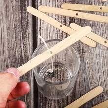 50/100/200/500pcs Candle Wick Holders, Single Wooden Stick Design, Candle Wick Fixing Boards, Candle Wick Fixing Holders, DIY Handmade Stirring Tools, Easy To Use, Suitable For Scented Candle Making, Handicrafts, DIY Gifts, Handcraft Enthusiasts
