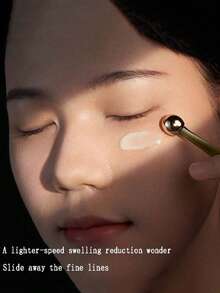 Hot Selling Eye Cream Massager Tool For De-Puffing & Lifting, Facial Beauty Serum Applicator,Beauty,Skin Care Products,Spa,Self Care,Skin Care Tools,Face Care,Esthetician Supplies,Massage,Face Massage Tool,Face Roller,Ice Roller,Ice Roller Face - Green - View 7