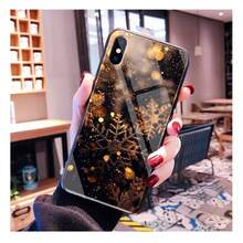 Funda de teléfono de vidrio con copo de nieve de Navidad de invierno compatible con  17 Pro Max Air 17 16 15 14 13 Pro Max 15 16 Pro 15Plus, funda compatible con  17, funda de  17 Pro, funda de  17 Pro Max - BL259220159 - Ver 9