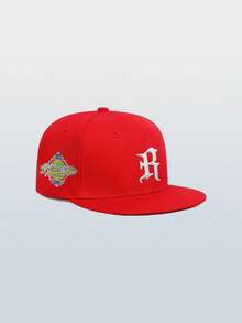 1 pieza Gorra de béisbol ajustable con bordado de letra R, unisex, gorra casual tipo snapback para deportes al aire libre, viajes y correr (disponible en varios colores) - Multicolor - Ver 14