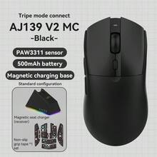 Chuột chơi game không dây AJAZZ AJ139 V2 MC, Đế sạc RGB, Chip 3311, DPI 12000, Hỗ trợ tốc độ báo cáo 1000Hz, Pin sạc lâu dài, Có thể sạc lại [Cấu hình chính thức] - Sản phẩm chính hãng AJAZZ - Xem 11