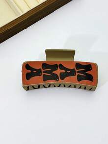 1 peça/3 peças/6 peças Grampo de Cabelo Casual de Plástico ABS com Estampa de Onça, Novos Clipes de Cabelo Chiques 2026 para Praia, Viagem, Festa, Férias, Volta às Aulas, Grampos de Cabelo com Flor, Acessórios de Cabelo da Moda para o Inverno