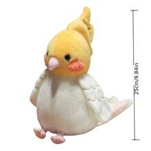 1个可爱卡通鹦鹉毛绒玩具，复活节鸟类装饰玩偶，男孩女孩都适用的鸟类朋友毛绒玩具，节日礼物 - 彩色 - 查看 11