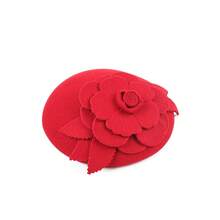 1pc Wool Blend Beret Fascinator Hats For Women Tea Party Hats Fascinators Kentucky Derby Hat Wedding Cocktail Flower Hats - Multicolor - View 11