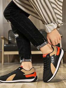 Men Sneakers - 黑橘 - 查看 7