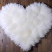 新生儿摄影垫，白色心形垫，婴儿摄影背景道具 - 白色 - 查看 3