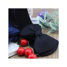 1Pc Bow Girdle For Women Butterfly Elastic Waistband Ladies Coat Dress Decorative Strap Fashion Wide Belt Female Slim Corset Halloween Summer, School Fall, Autumn, Halloween - 黑色 - 查看 5