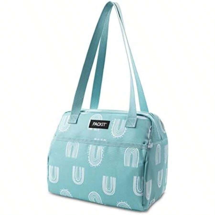 - Bolsa de almuerzo congelable Hampton, , construida con tecnología EcoFreeze, plegable, reutilizable, cierre con cremallera, bolsillo frontal y correas de hombro, perfecta(Arco del desierto) - Multicolor - Ver 1