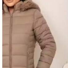 Jaqueta Puffer Bobojaco Impermeavel - Marrom Claro - Visão 2