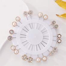 1 包/20 件女士头巾别针披肩别针适合日常使用随机发货订单多功能时尚丝巾夹时尚胸针