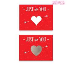 DIY Valentine's Day Scratch Cards And Stickers, Date Night Surprise Creative Heart Pattern Cards, Gifts For Boyfriend, Girlfriend And Spouse - Multicolor - View 8
