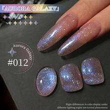 XEIJAYI 1 Stück 15 ml Sternenhimmel-Galaxie-Effekt Eisgel-Nagellack, um den Aurora-Katzen-Look mit UV-LED-Aushärtung & Abweichen für Zuhause und Salon Nagelkunst zu erhalten