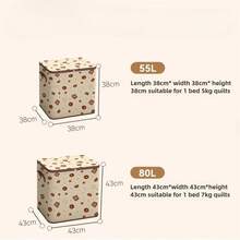 1pc Extra Large Storage Box - Space-Saving Zippered Storage Container, Lightweight Portable Underbed Storage Box, Suitable For Closet, Attic, Moving - Non-Woven Fabric Container For Bedding, Clothes, Linens - Home, Travel, Seasonal Organization, Bedroom Storage, Sturdy Handle Design - Multicolor - View 8