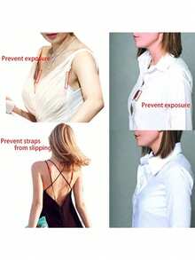 1/3 Roll Invisible Double-Sided Tape, 5m Anti-Flashing Breast Petals, Waterproof Anti-Slip Fixation Tape, Fashion Double-Sided Tape - Strong Body Adhesive, Suitable For Clothing, Body, Scarf, Beauty, Applicable To All Fabrics And Skin Types, Transparent Dress Bust Protector Sticker, Gift For Family, Friends And Colleagues, Essential For Ladies Dresses, Open Shoulder Tops, Low-Cut Necklines, Summer Cooling, Beach, Travel, Anti-Flashing - Multicolor - View 9