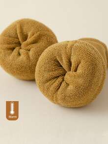 1 Pair/2 Pairs Women Thick Thermal Lined Leg Warmers, Soft Comfortable Everyday, Solid Color Over-The-Knee Leg Warmers, Suitable For Home, Sports, Sleep, Autumn/Winter