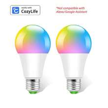 9W LED Smart Bulb, Voice Control, RGB Lighting/Adjustable White Light 2700K-6500K, APP Timer On/Off, Universal Home LED Bulb 850LM