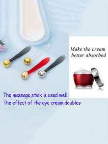 Hot Selling Eye Cream Massager Tool For De-Puffing & Lifting, Facial Beauty Serum Applicator,Beauty,Skin Care Products,Spa,Self Care,Skin Care Tools,Face Care,Esthetician Supplies,Massage,Face Massage Tool,Face Roller,Ice Roller,Ice Roller Face - Green - View 6
