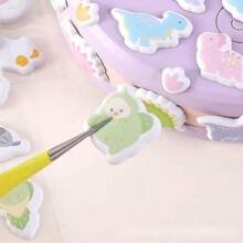 卡通3D趣味贴纸，可爱日式泡泡3D贴纸，创意手工贴纸，水晶宝石装饰贴纸，圣诞节/感恩节/生日礼物 - 彩色 - 查看 4