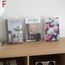 3 كتب زخرفية عصرية، كتب مزيفة حديثة بتصميم مبسط قابلة للطي، عينات أثاث ناعم مناسبة لديكور الفنادق والمقاهي وغرف الدراسة - متعدد الألوان - مشاهدة 8