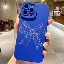 2026 nueva funda de teléfono mate, funda de teléfono con estampado de lazo colorido para  17 14 Pro Max  17 13 Pro  17 12  17 11  Galaxy S23 S22 S21 S20 funda de protección para teléfono, funda de pareja, regalo para novio novia, regalo de vacaciones - Blanco antiguo - Ver 4