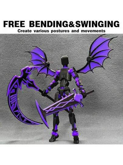 Unassembled T13 Posable Model, Multi-Color Titan 13 Posable Model Set With Laser Sword, 3D Printed T13 Lucky Robot Model, Nova 13 Posable Model, T13 Posable Model Series, 3D Printed Customized Toys & Dolls, T13 Articulated Doll Parts, 13th Generation T13 Multi-Joint Model, Collector's Desktop Decor T-13 Movable 3D Printed Doll (DIY Doll) - Perfect Desktop Decor For Gamers, Ideal Christmas And Halloween Gift