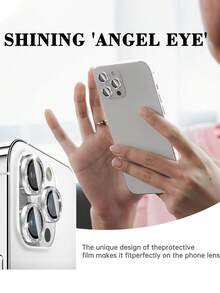 Camera Lens Protector Film For IPhone 17/17Pro/17Promax/17Air/16/15/14/13/12/11, Tempered Glass Metal Frame, High Definition Transparent (Silver) - Silver - View 8