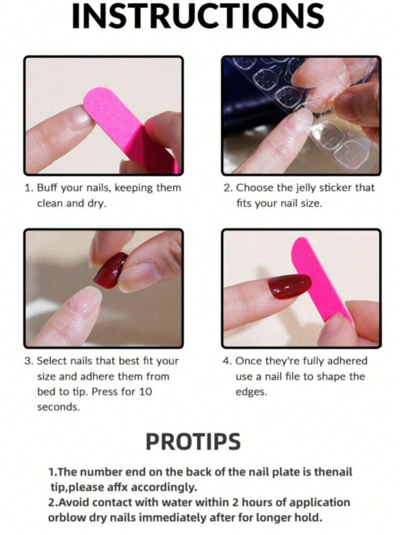 24 قطعة أظافر قصيرة بشكل لوز قابلة لإعادة الاستخدا...