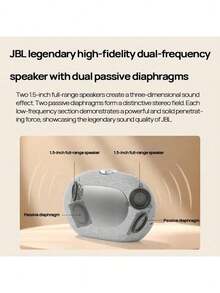 JBL HORIZON 3 All-In-One Light And Music System: Sound And Light Synergy Mode, 20W Powerful Bass, Sound And Light Coordinated Operation, Customizable Lighting Effects Via App, Installation-Free Design, Black - Black - View 2