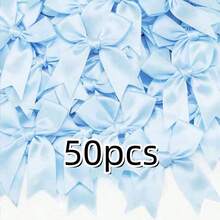 20/50个彩色丝带蝴蝶结，可爱蝴蝶结，适用于DIY工艺装饰、头饰、时尚服装配饰、婚礼和生日派对装饰、礼品装饰、包装装饰和花束装饰。 - 彩色 - 查看 14