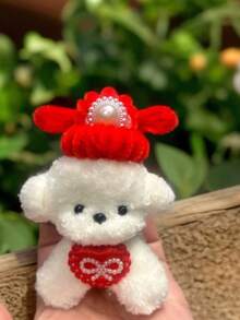 1根18毫米超长毛绒工艺棒，珊瑚色毛绒DIY花束，适合制作手工狗狗礼物，多色蓬松枝条，圣诞节和生日礼物，动物工艺品制作，浓密毛绒工艺纱线，多色手工礼物 - 長度1M - 查看 8