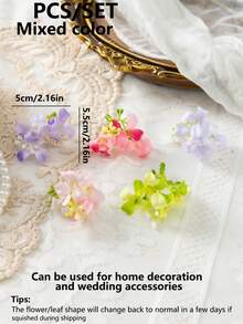 20/2500pcs Artificial Thousand Miles Fragrant Flower Heads, Artificial Plants, Home, Restaurant, Living Room, Outdoor Garden Decor, Flower Arrangement Art, Photography Props, Spring, Vase, Flower Wall, Wreath, Bridal Bouquet, Wedding Decor, DIY Wreath Materials, Birthday Party Decor, Home Decor Accessories, Valentine's Day, New Year Gift, Lohri Decor, Valentine's Day Gift - Color Mixing - View 2