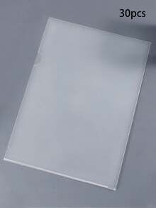 5/10/30个L型A4文件夹 A4透明PP塑料文件袋 办公用品单页文件袋 加厚防水