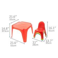 Starplast Colourful Childrens Plastic Table And 4 Chairs Set - Table & Chair Set - View 5