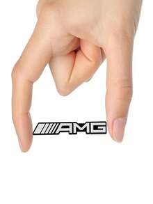 4/8件套汽车音响装饰3D铝制徽章贴纸，适用于奔驰AMG C200 C260 C300 W108 W124 W126 W140 W168 W169 - 均碼 - 查看 7