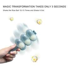 1 st risbollsskakare, gör-det-själv-risbollsskakare, lunchform, risbollsform, kreativ risbollsform, sushiformtillverkare, köksredskap, jul- och halloweenfesttillbehör kökstillbehör - Multifärgad - Visa 2