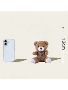 Cute Little Teddy Bear Pendant Plush Doll Cute Accessories Plush Teddy Bear Doll Valentines Plush Animal Toy Unisex Fit Birthday Halloween Christmas Perfect Gift Valentines Decor - Multicolor - View 2